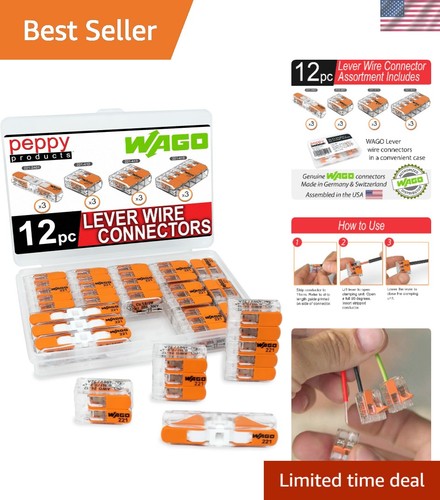 12pc wago 221 wire connector - wago,